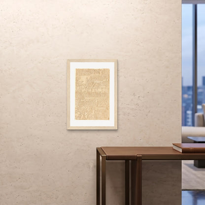 Orlonzo - FRAMED PRINT WOOD 20x2850x70cm ROOM