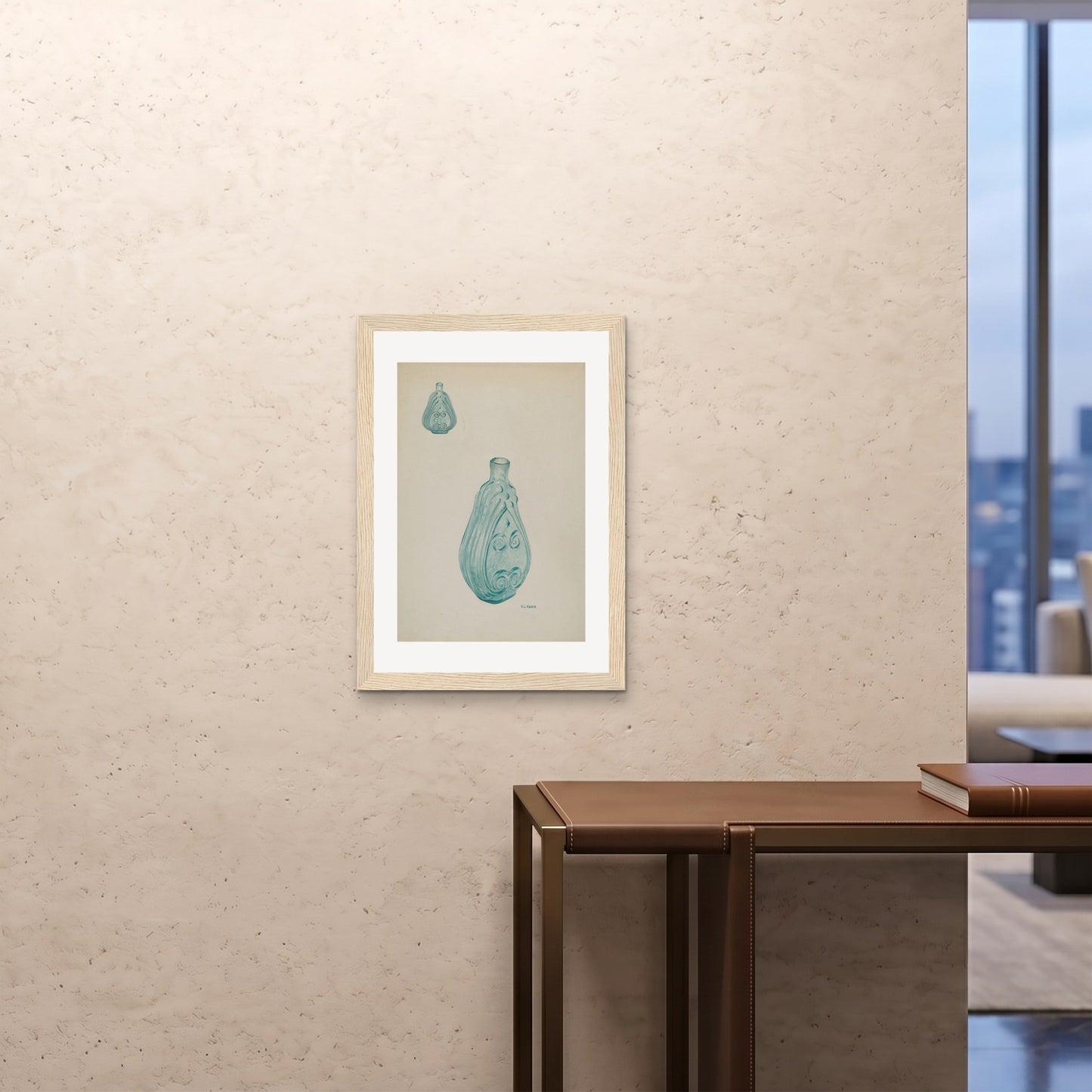 Orlonzo - FRAMED PRINT WOOD 20x2850x70cm ROOM