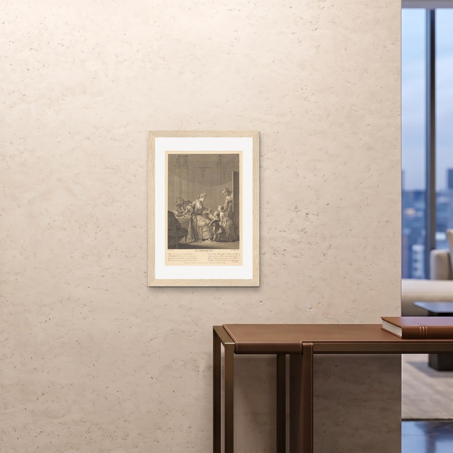 Orlonzo - FRAMED PRINT WOOD 20x2850x70cm ROOM