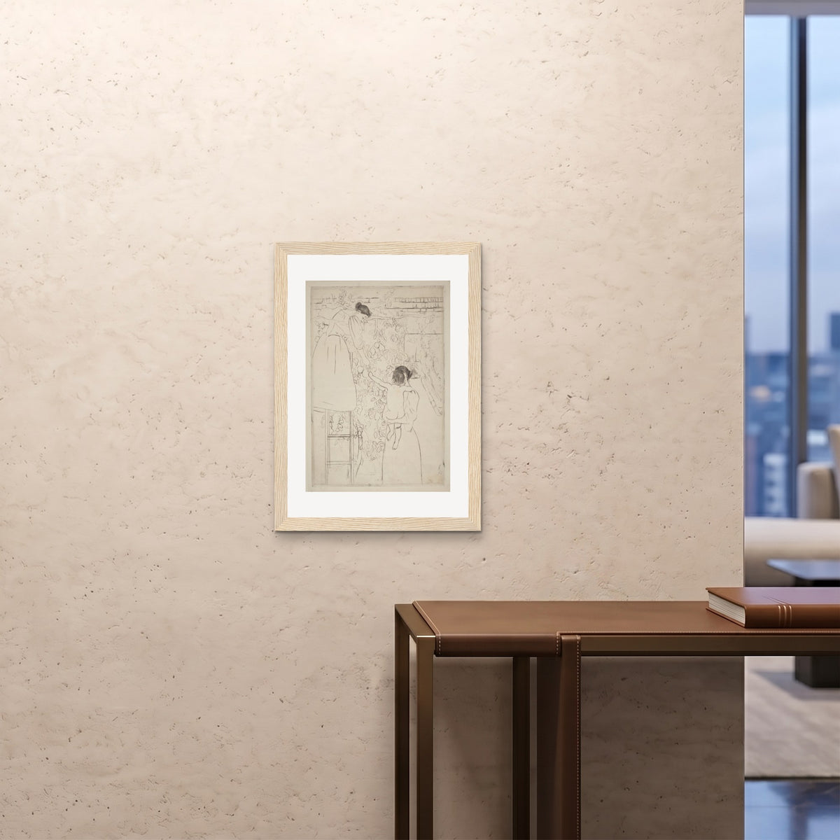 Orlonzo - FRAMED PRINT WOOD 20x2850x70cm ROOM