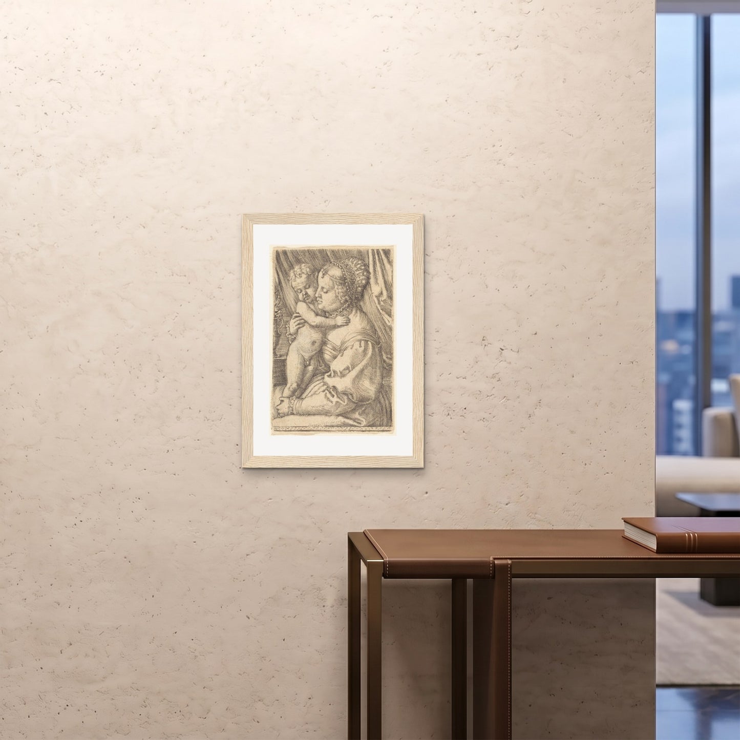 Orlonzo - FRAMED PRINT WOOD 20x2850x70cm ROOM