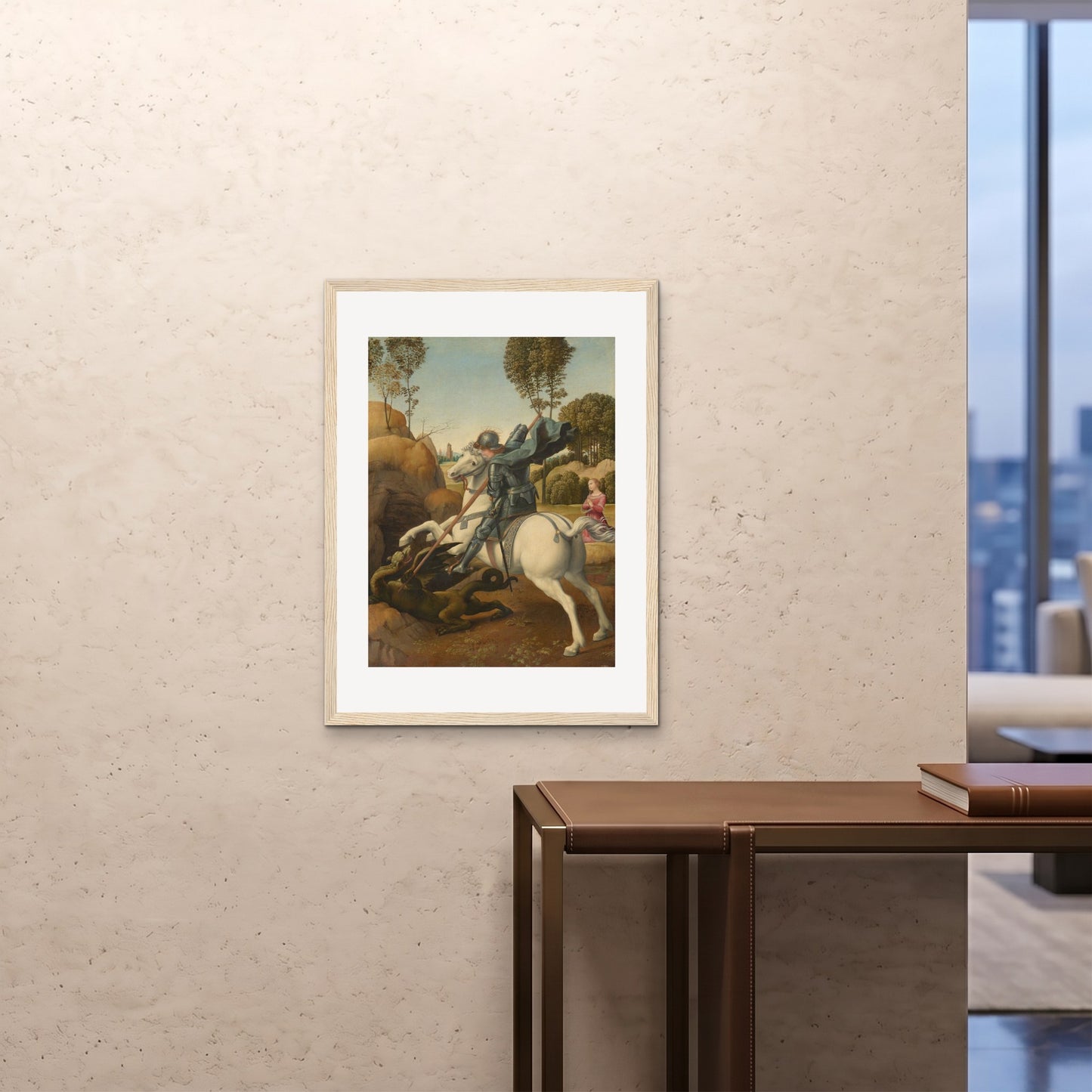 Orlonzo - FRAMED PRINT WOOD 24x3260x80cm ROOM