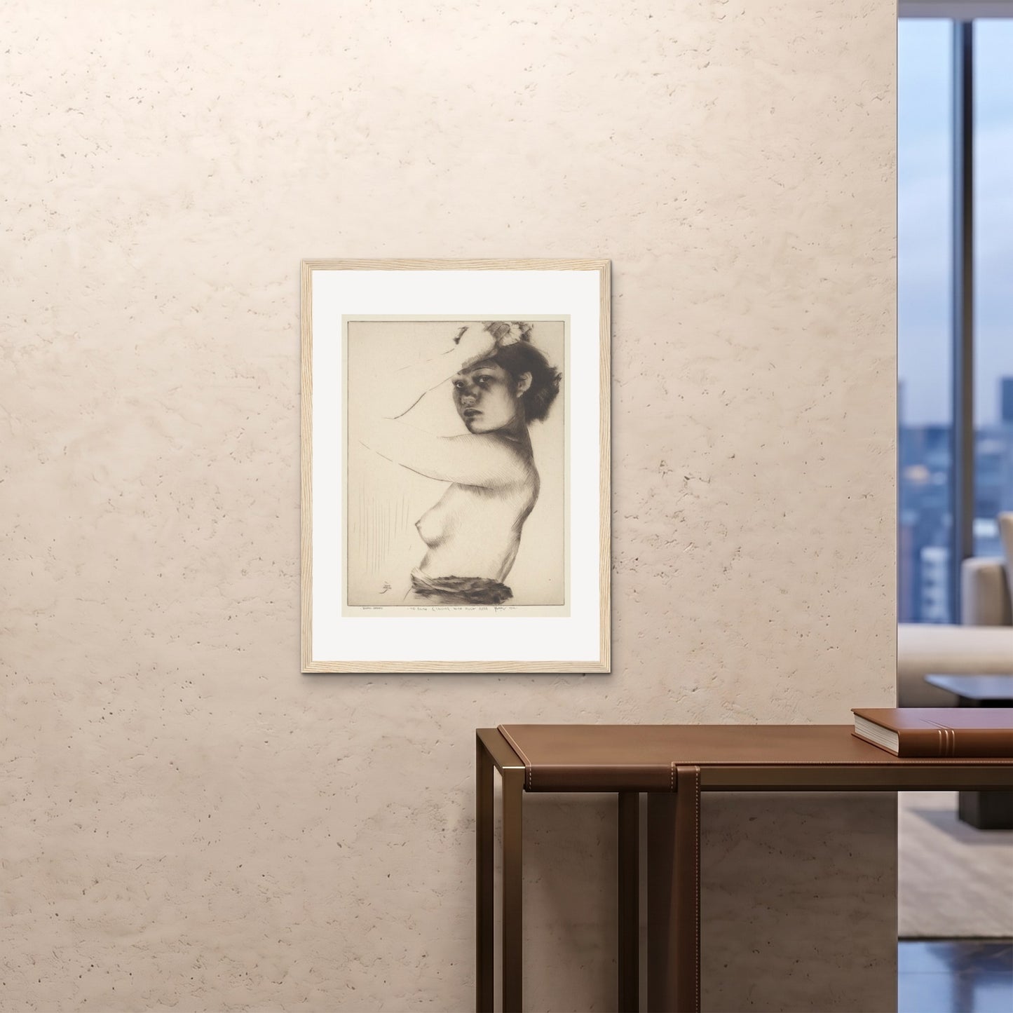 Orlonzo - FRAMED PRINT WOOD 24x3260x80cm ROOM