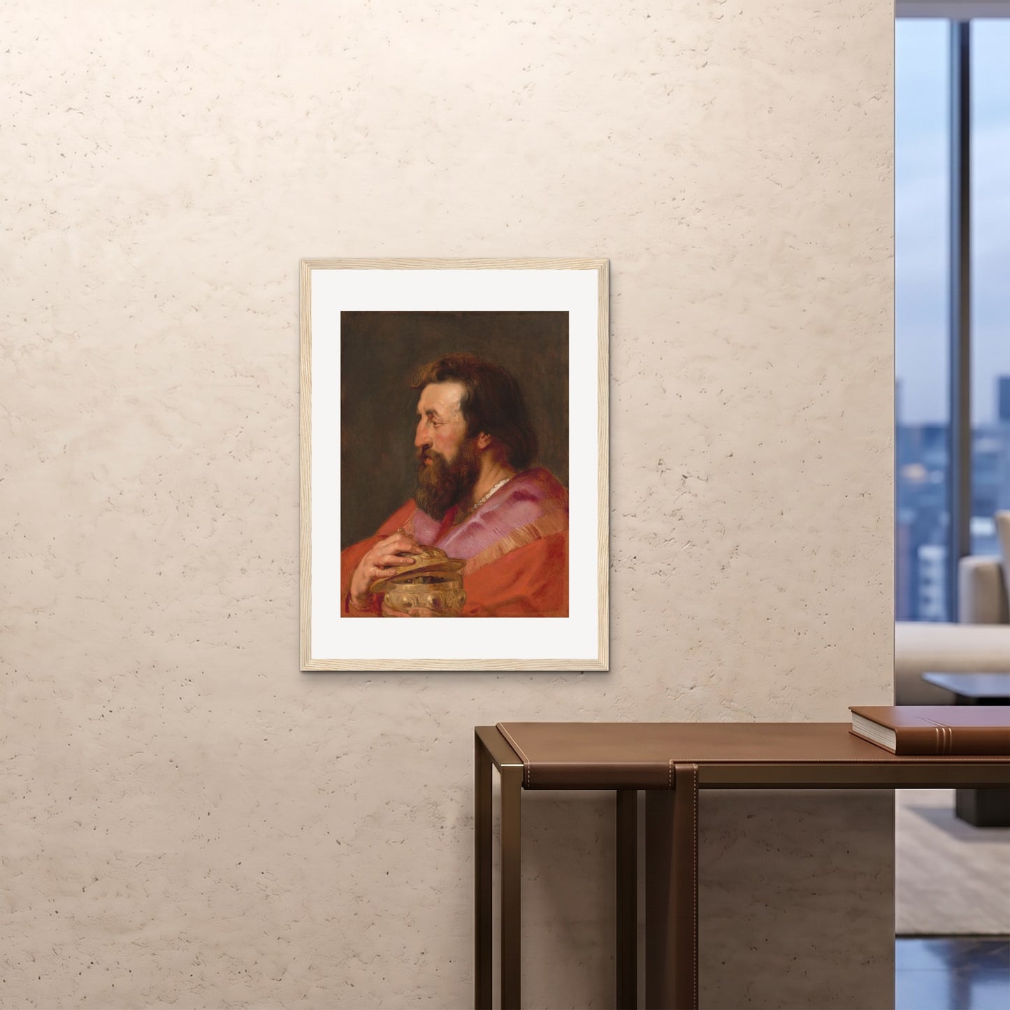 Orlonzo - FRAMED PRINT WOOD 24x3260x80cm ROOM