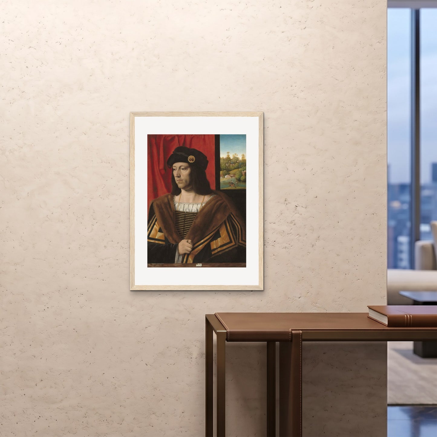 Orlonzo - FRAMED PRINT WOOD 24x3260x80cm ROOM