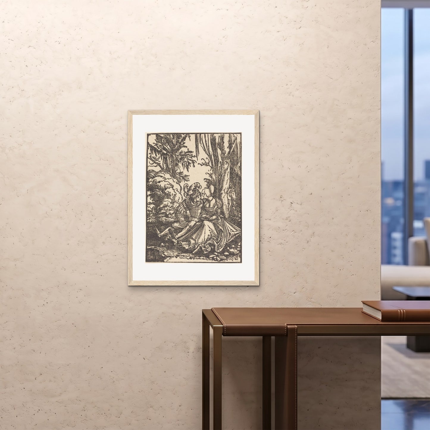 Orlonzo - FRAMED PRINT WOOD 24x3260x80cm ROOM