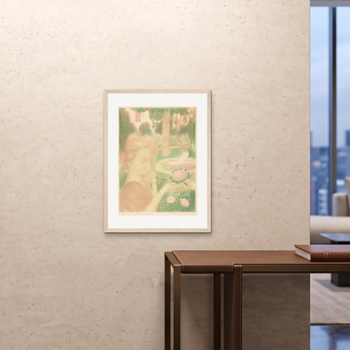 Orlonzo - FRAMED PRINT WOOD 24x3260x80cm ROOM