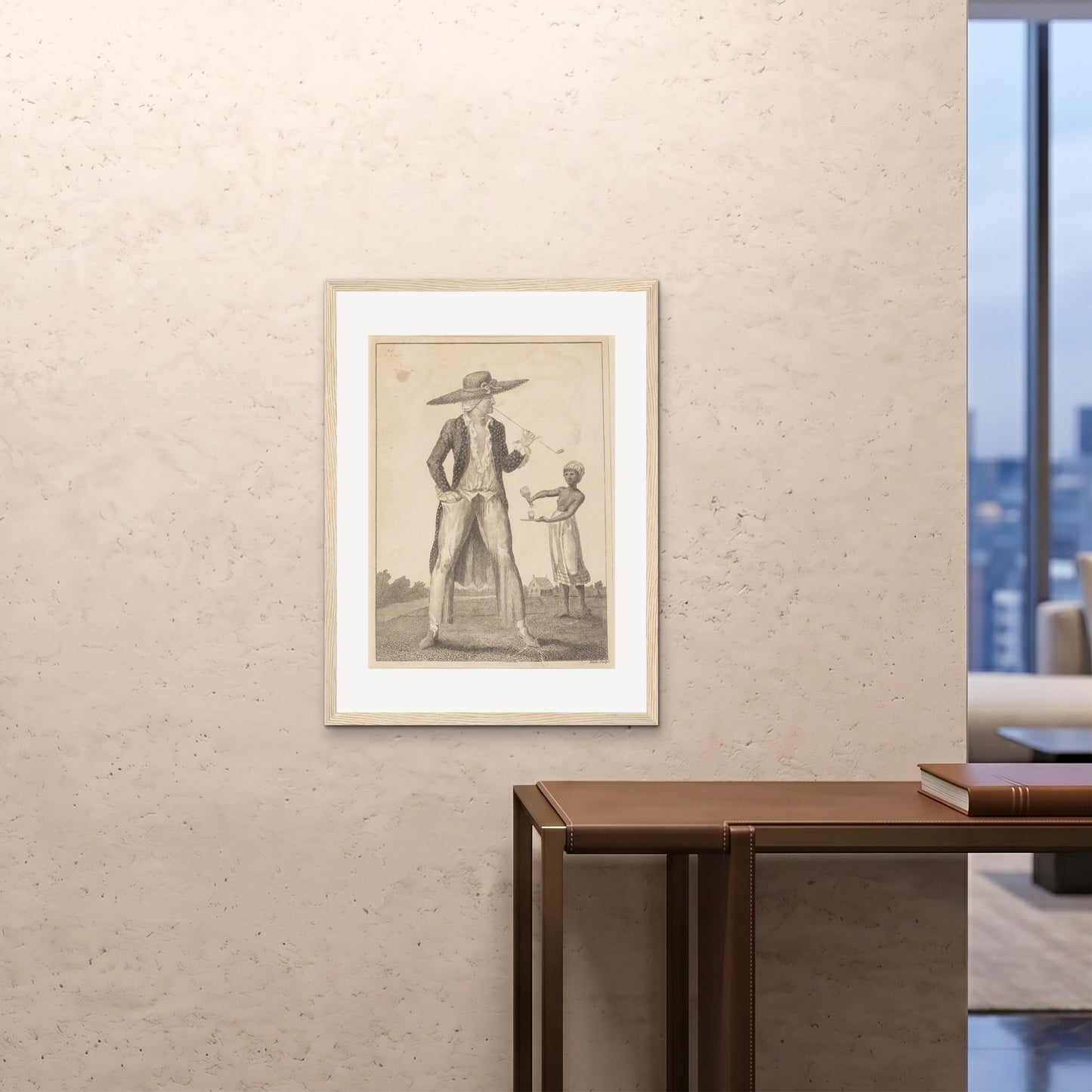 Orlonzo - FRAMED PRINT WOOD 24x3260x80cm ROOM