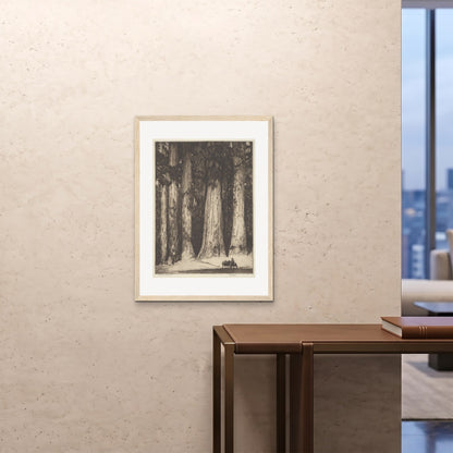 Orlonzo - FRAMED PRINT WOOD 24x3260x80cm ROOM
