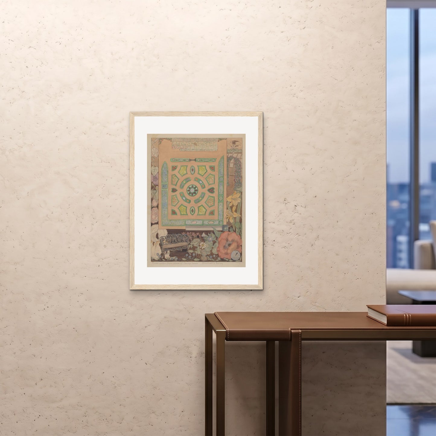 Orlonzo - FRAMED PRINT WOOD 24x3260x80cm ROOM