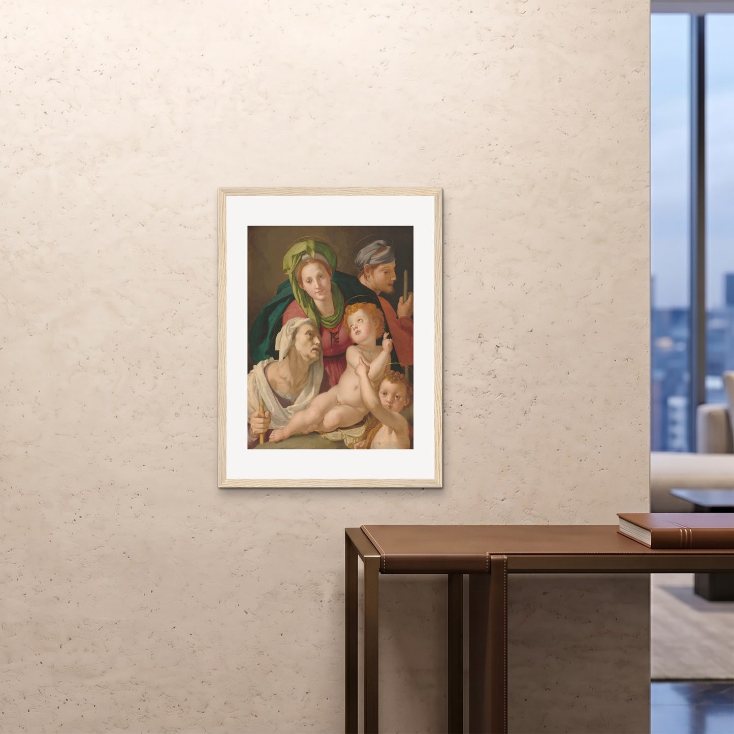 Orlonzo - FRAMED PRINT WOOD 24x3260x80cm ROOM