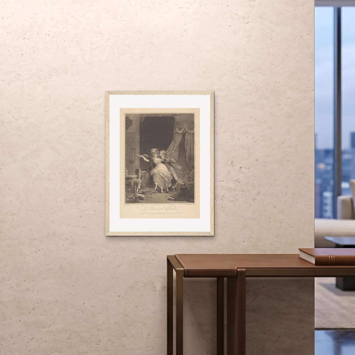 Orlonzo - FRAMED PRINT WOOD 24x3260x80cm ROOM