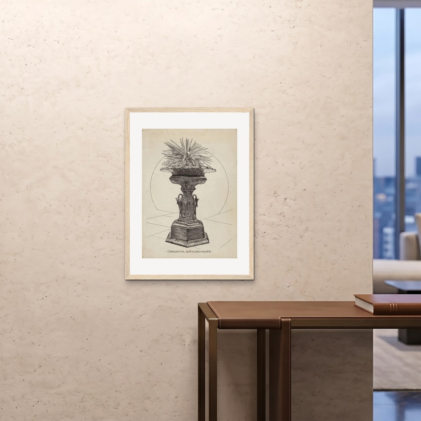 Orlonzo - FRAMED PRINT WOOD 24x3260x80cm ROOM