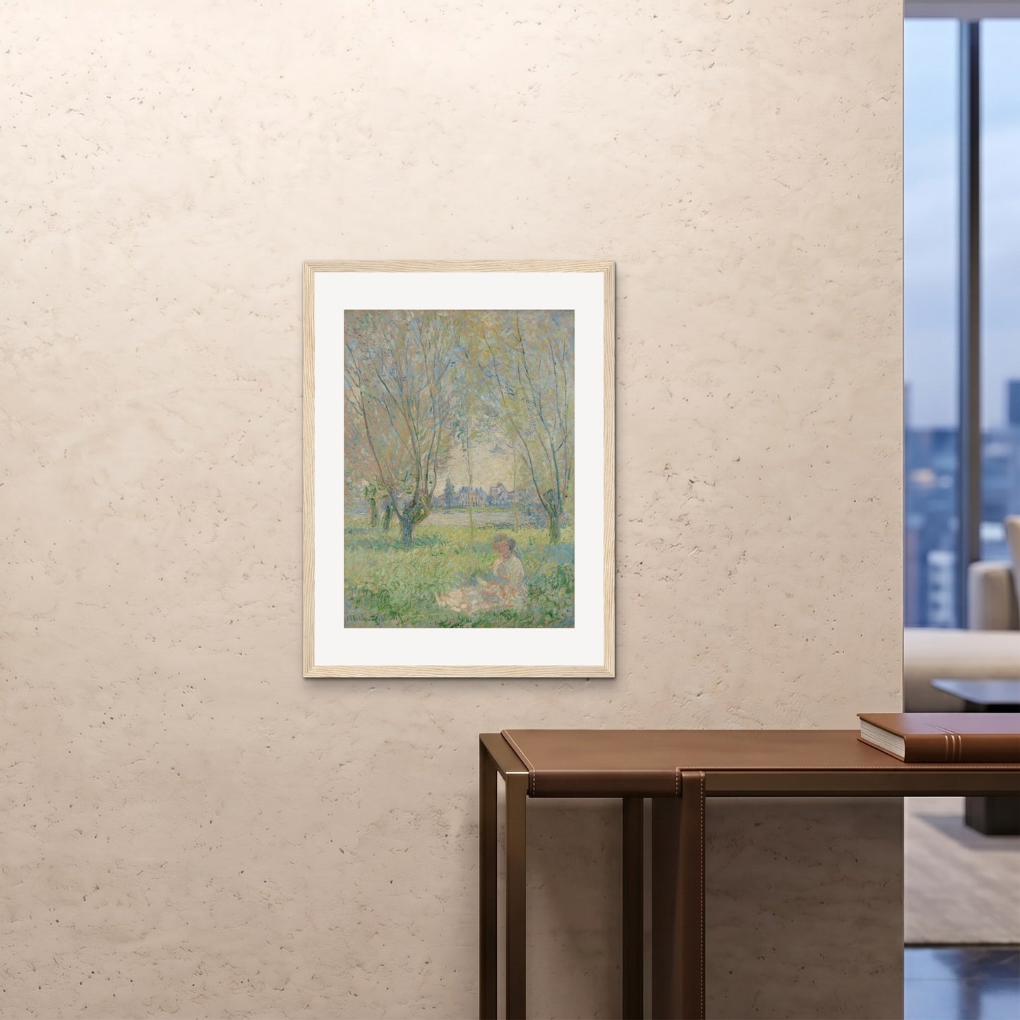 Orlonzo - FRAMED PRINT WOOD 24x3260x80cm ROOM