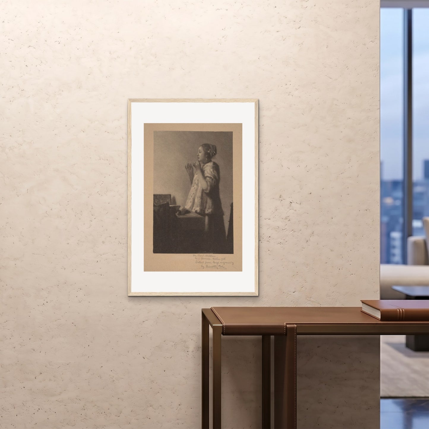 Orlonzo - FRAMED PRINT WOOD 24x3660x90cm ROOM