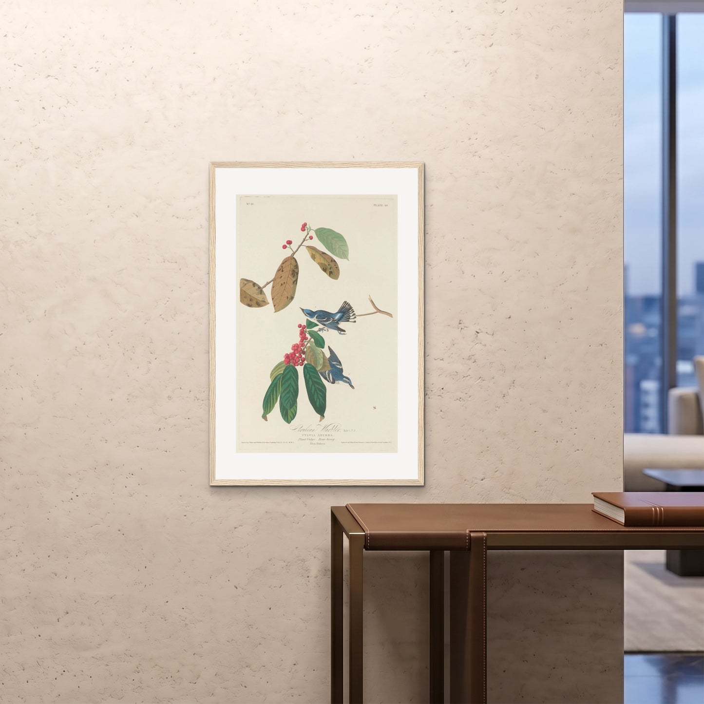 Orlonzo - FRAMED PRINT WOOD 24x3660x90cm ROOM