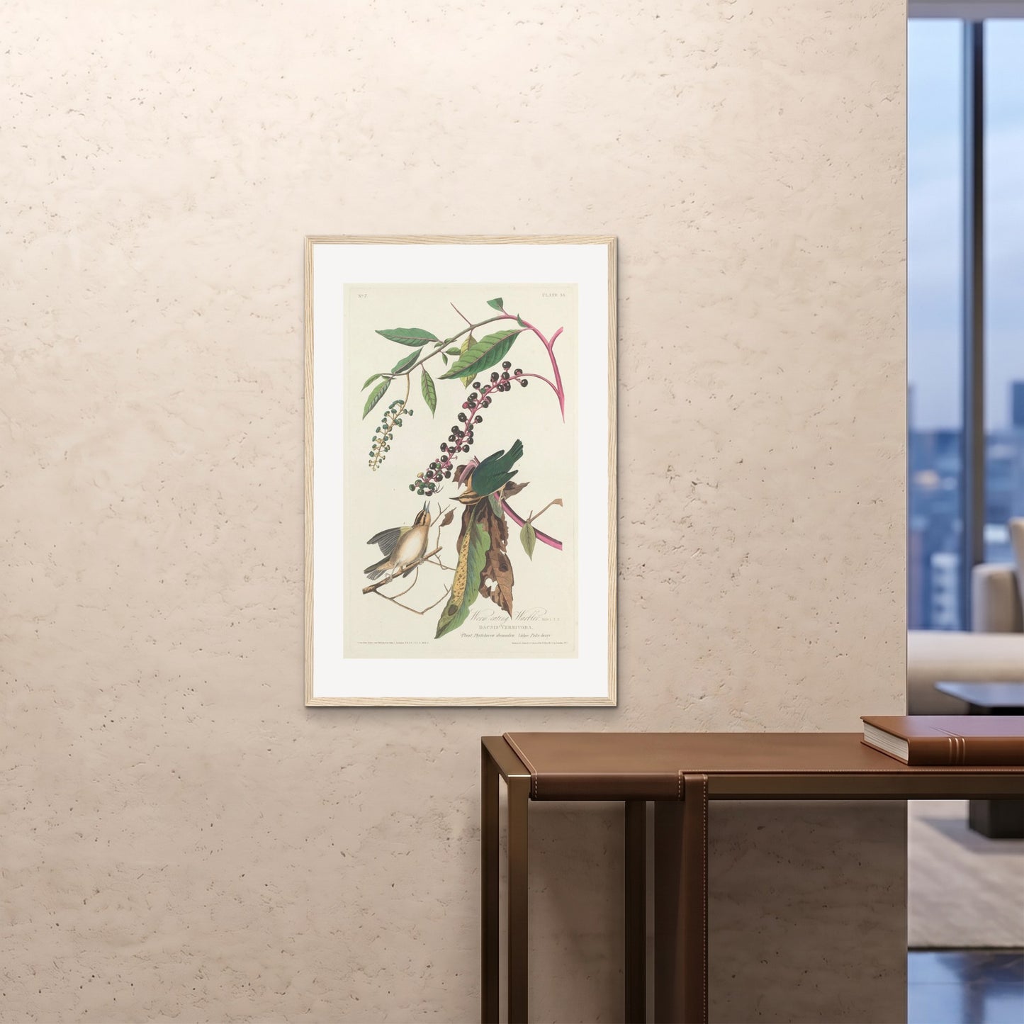 Orlonzo - FRAMED PRINT WOOD 24x3660x90cm ROOM