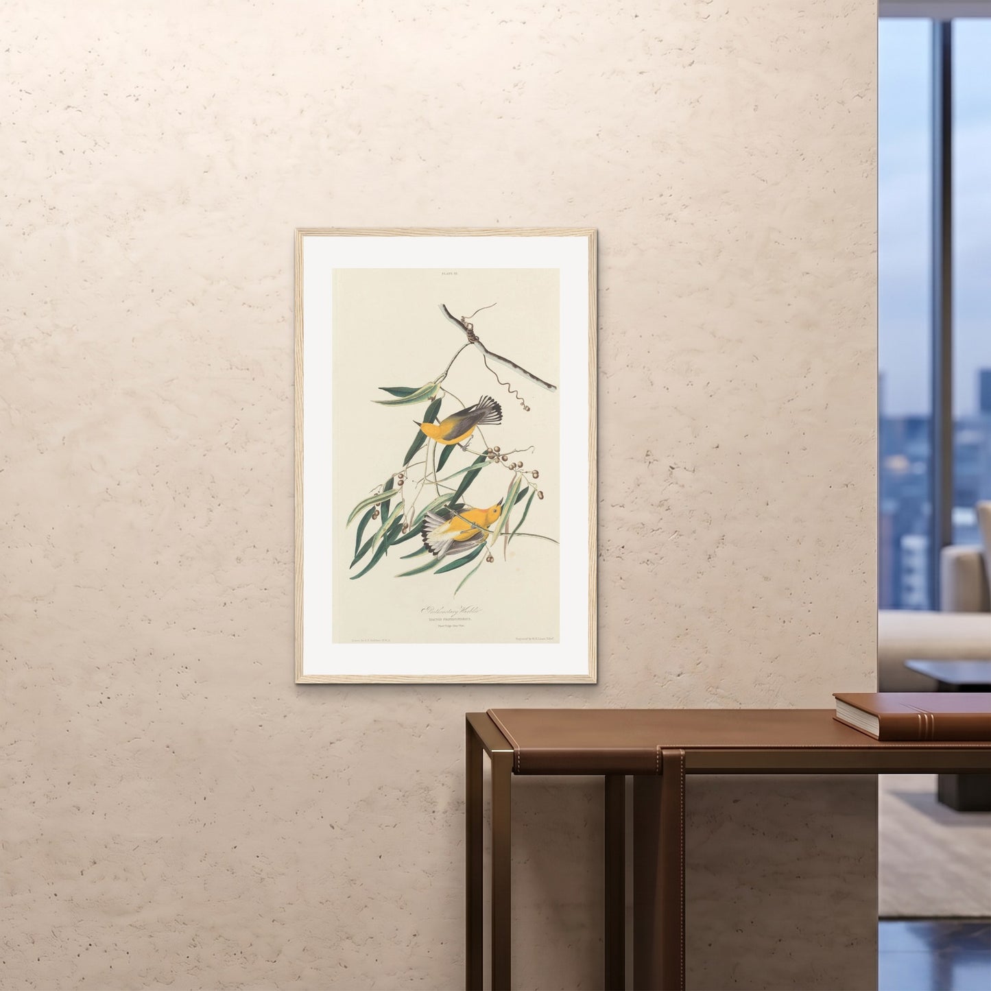 Orlonzo - FRAMED PRINT WOOD 24x3660x90cm ROOM