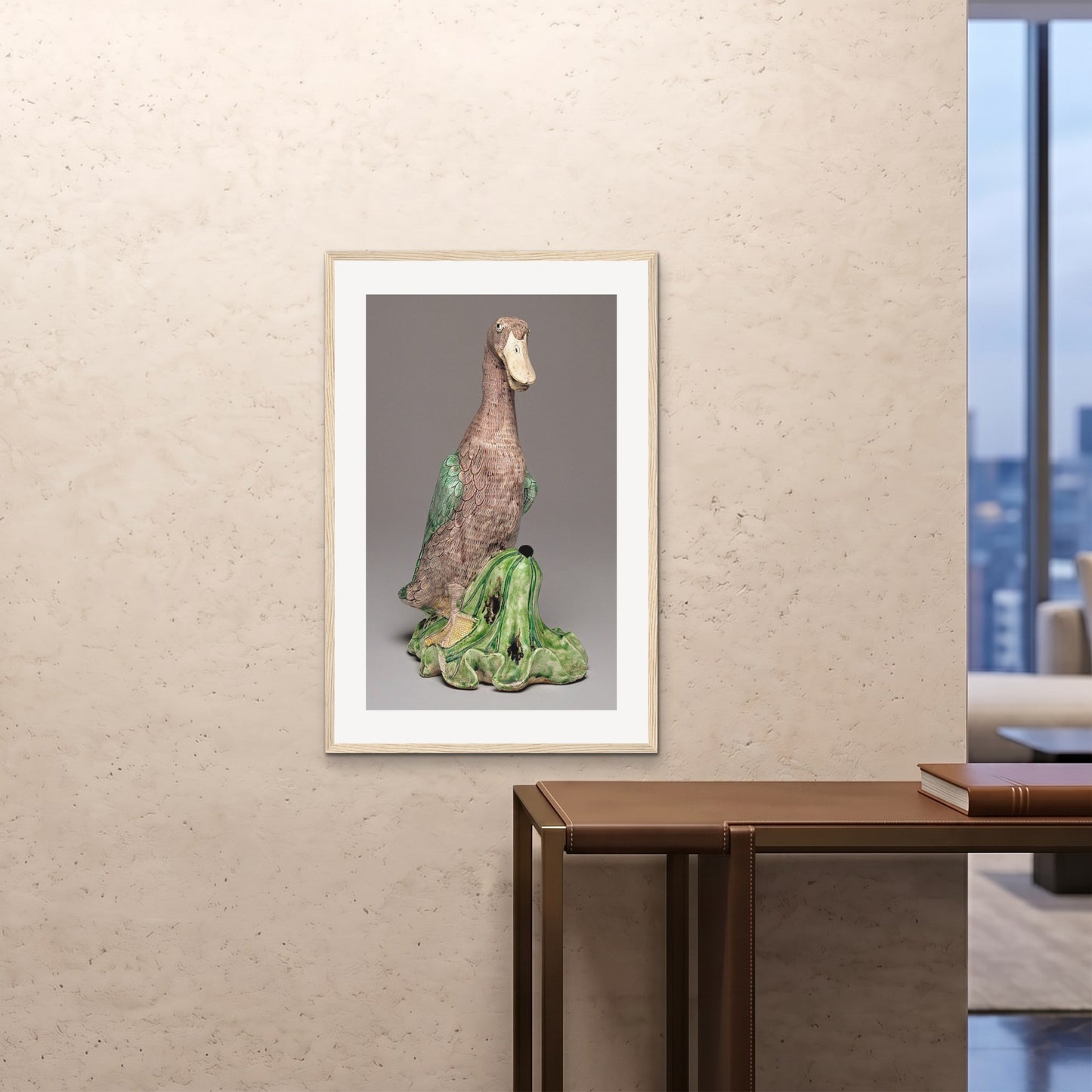 Orlonzo - FRAMED PRINT WOOD 24x3660x90cm ROOM