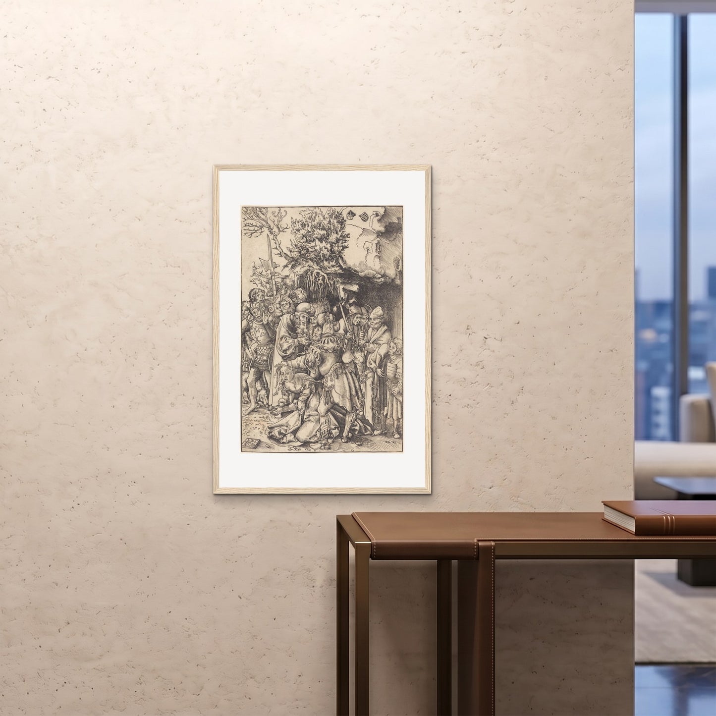 Orlonzo - FRAMED PRINT WOOD 24x3660x90cm ROOM