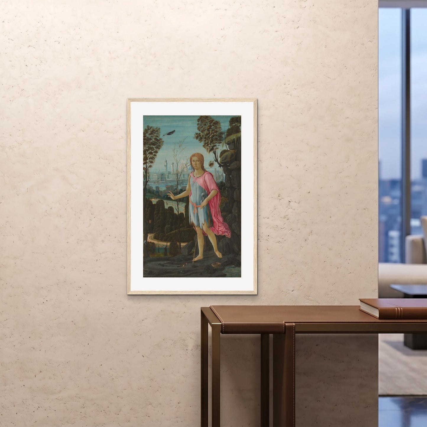 Orlonzo - FRAMED PRINT WOOD 24x3660x90cm ROOM