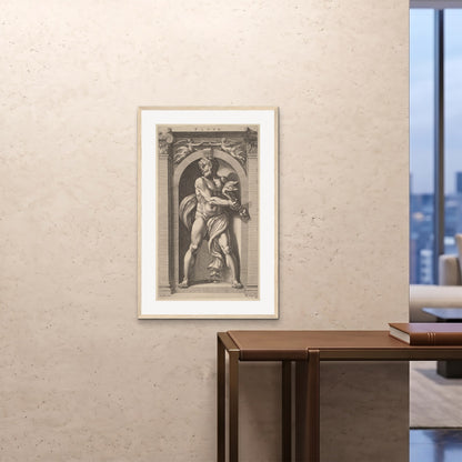Orlonzo - FRAMED PRINT WOOD 24x3660x90cm ROOM