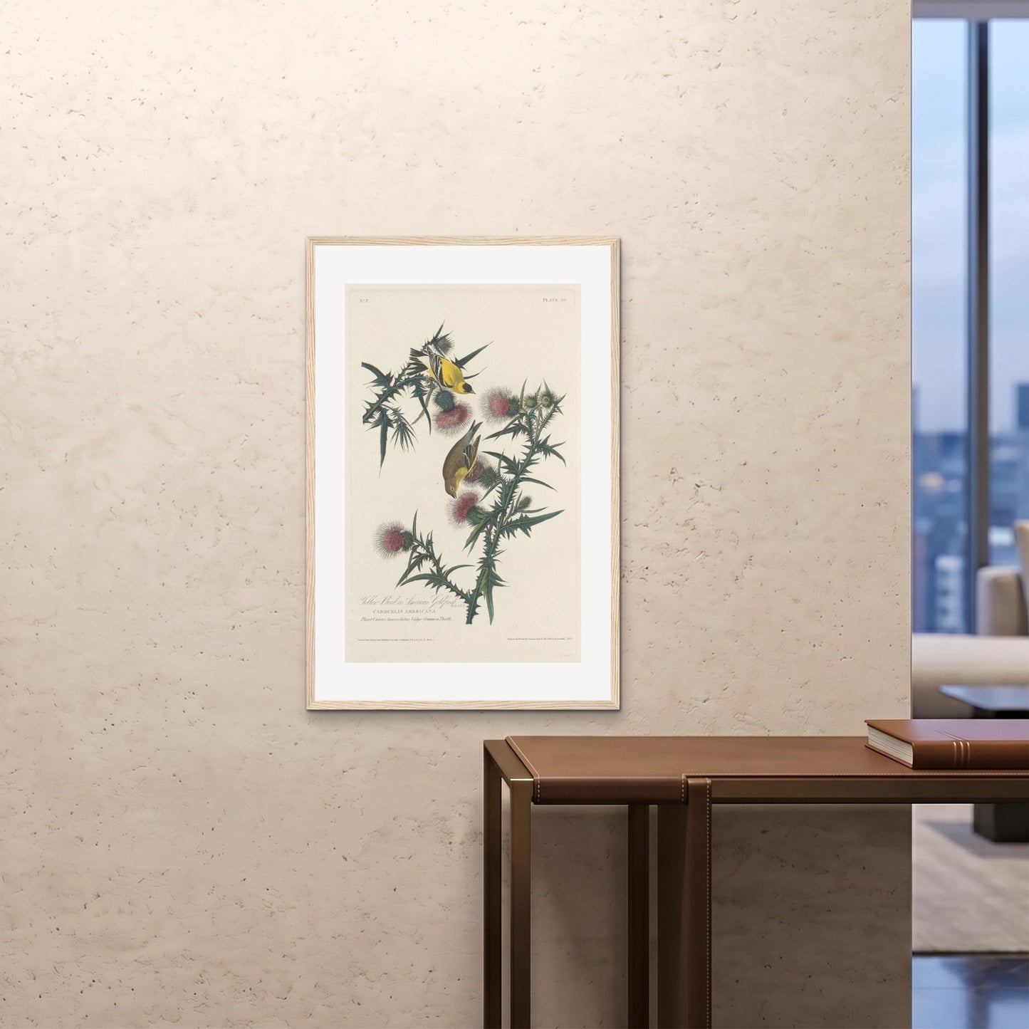 Orlonzo - FRAMED PRINT WOOD 24x3660x90cm ROOM