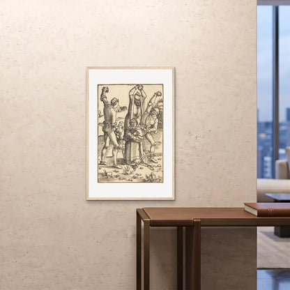 Orlonzo - FRAMED PRINT WOOD 24x3660x90cm ROOM