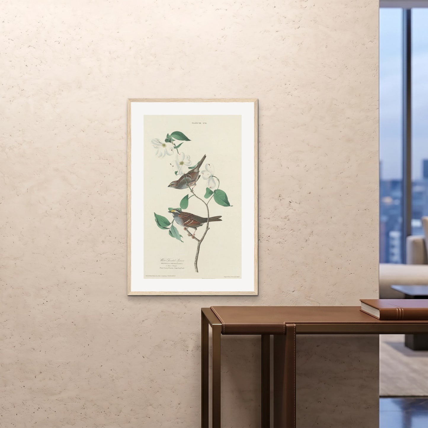 Orlonzo - FRAMED PRINT WOOD 24x3660x90cm ROOM