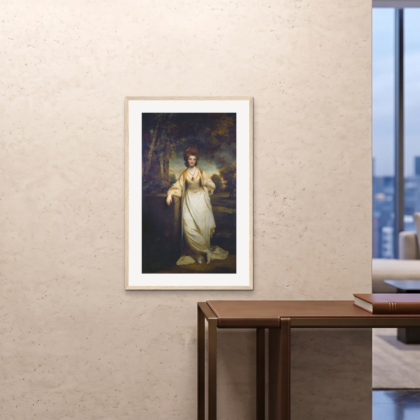 Orlonzo - FRAMED PRINT WOOD 24x3660x90cm ROOM