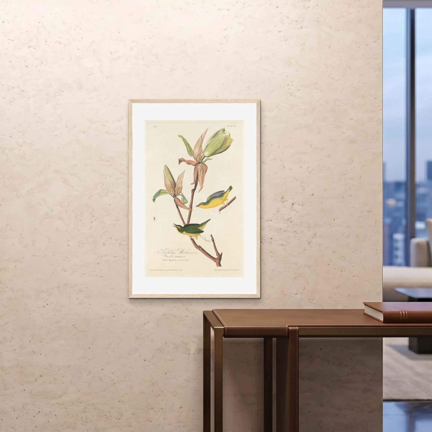 Orlonzo - FRAMED PRINT WOOD 24x3660x90cm ROOM