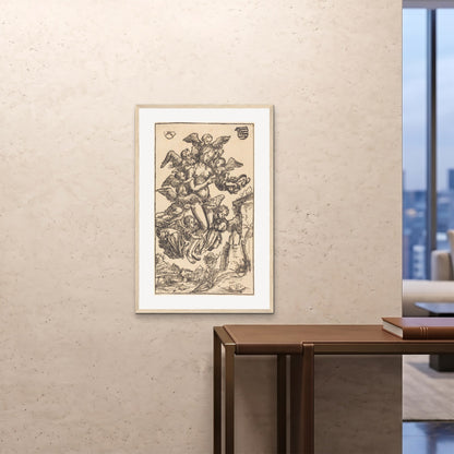 Orlonzo - FRAMED PRINT WOOD 24x3660x90cm ROOM