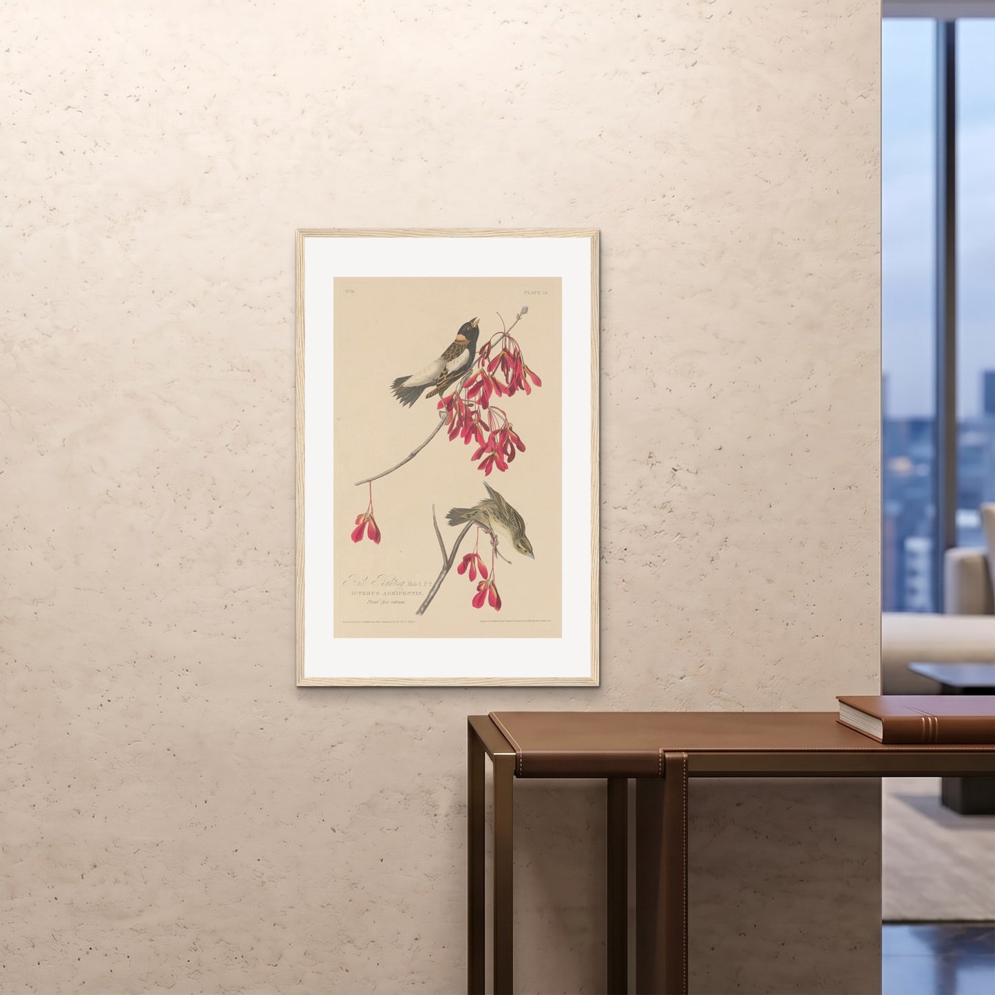 Orlonzo - FRAMED PRINT WOOD 24x3660x90cm ROOM