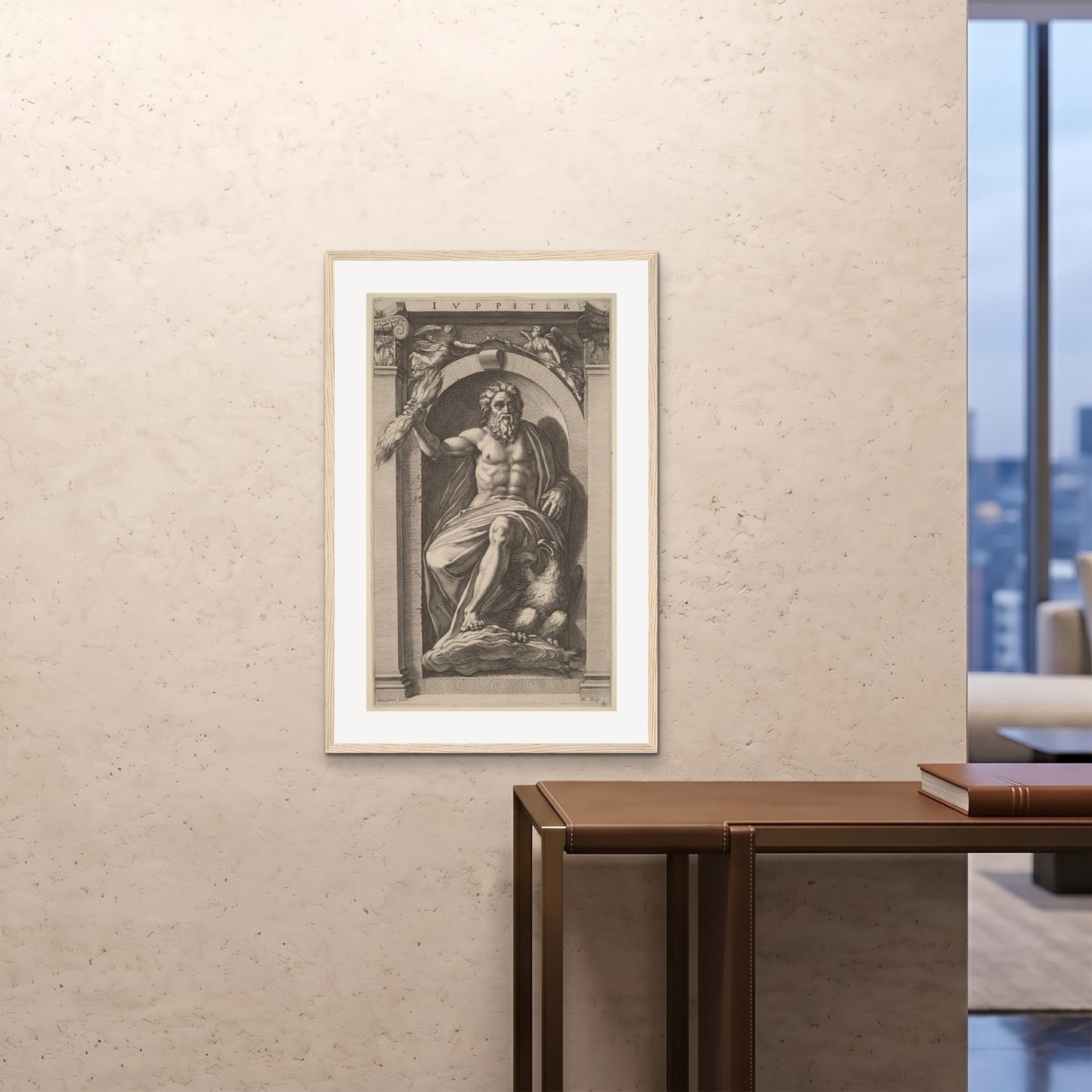 Orlonzo - FRAMED PRINT WOOD 24x3660x90cm ROOM