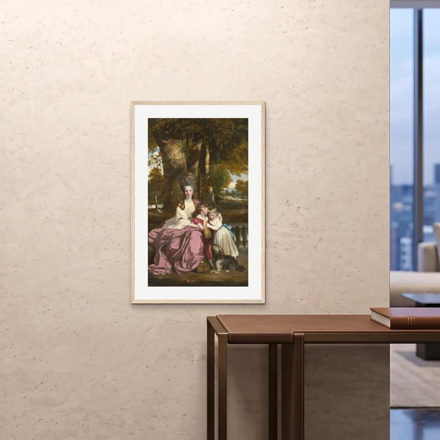 Orlonzo - FRAMED PRINT WOOD 24x3660x90cm ROOM