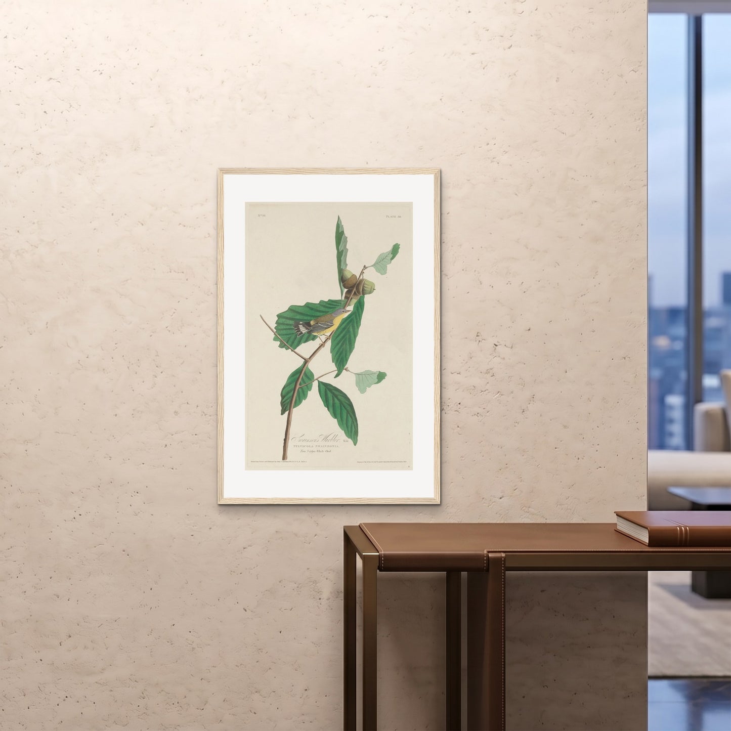 Orlonzo - FRAMED PRINT WOOD 24x3660x90cm ROOM