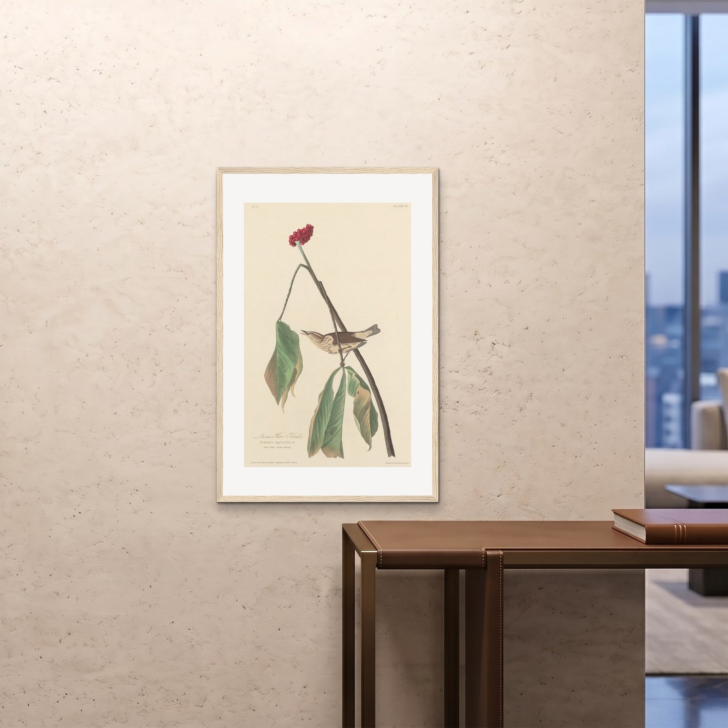 Orlonzo - FRAMED PRINT WOOD 24x3660x90cm ROOM