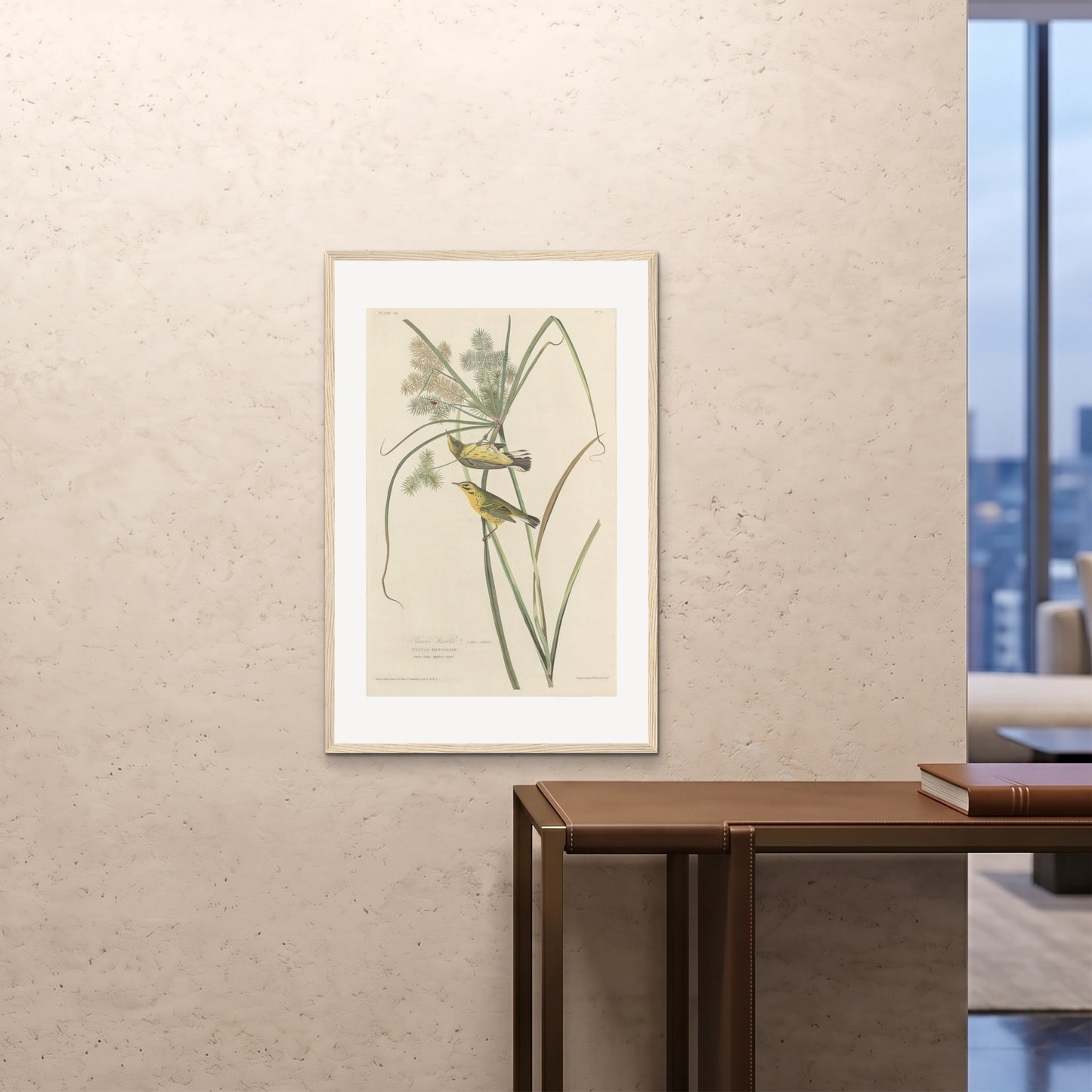 Orlonzo - FRAMED PRINT WOOD 24x3660x90cm ROOM