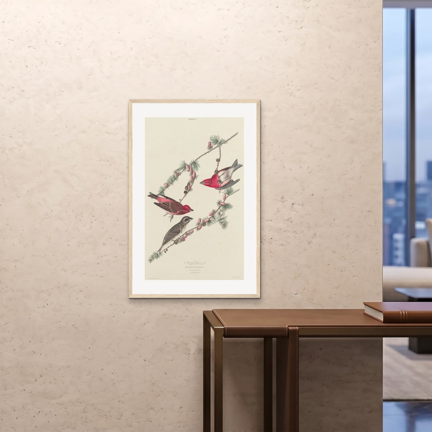 Orlonzo - FRAMED PRINT WOOD 24x3660x90cm ROOM