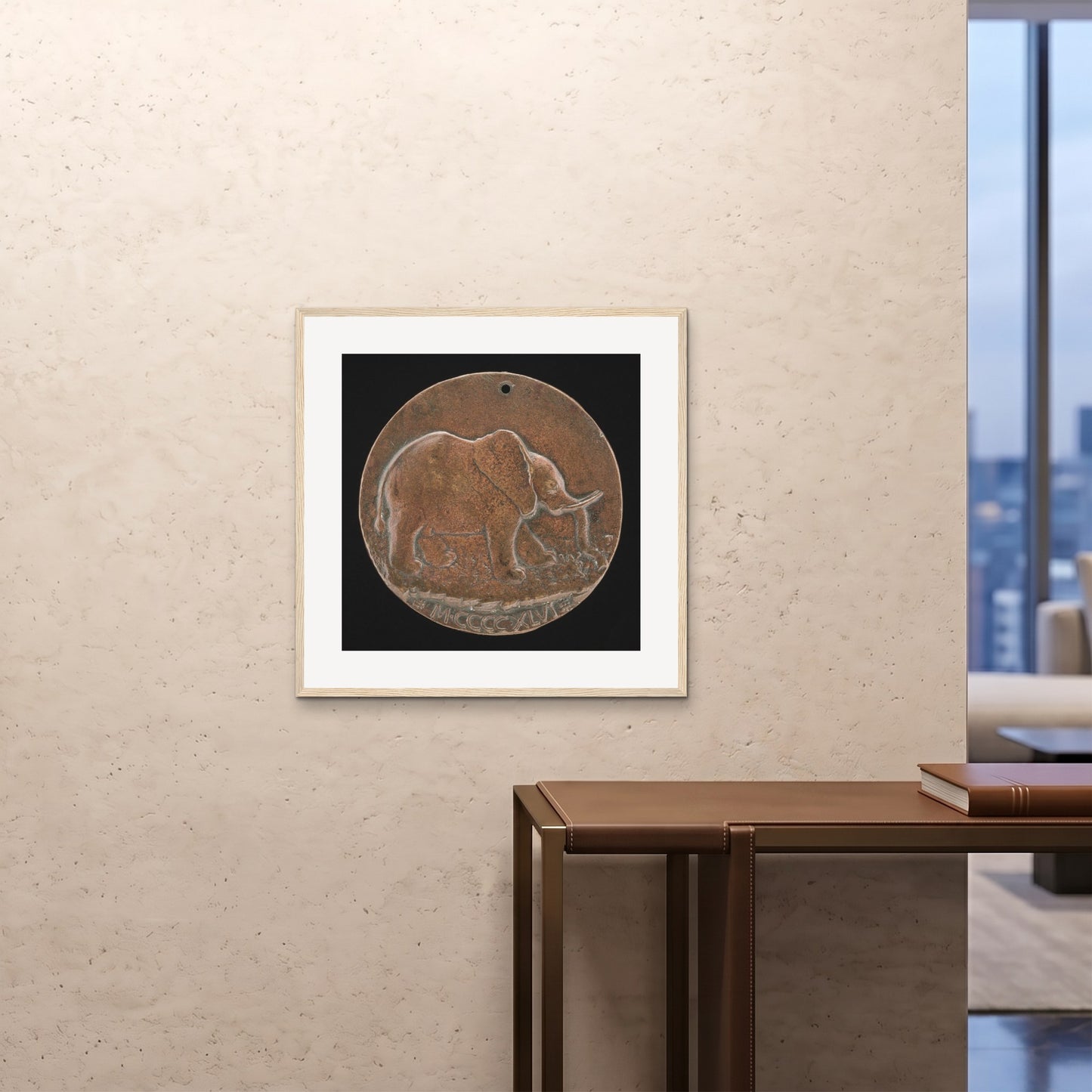 Orlonzo - FRAMED PRINT WOOD 28x2870x70cm ROOM