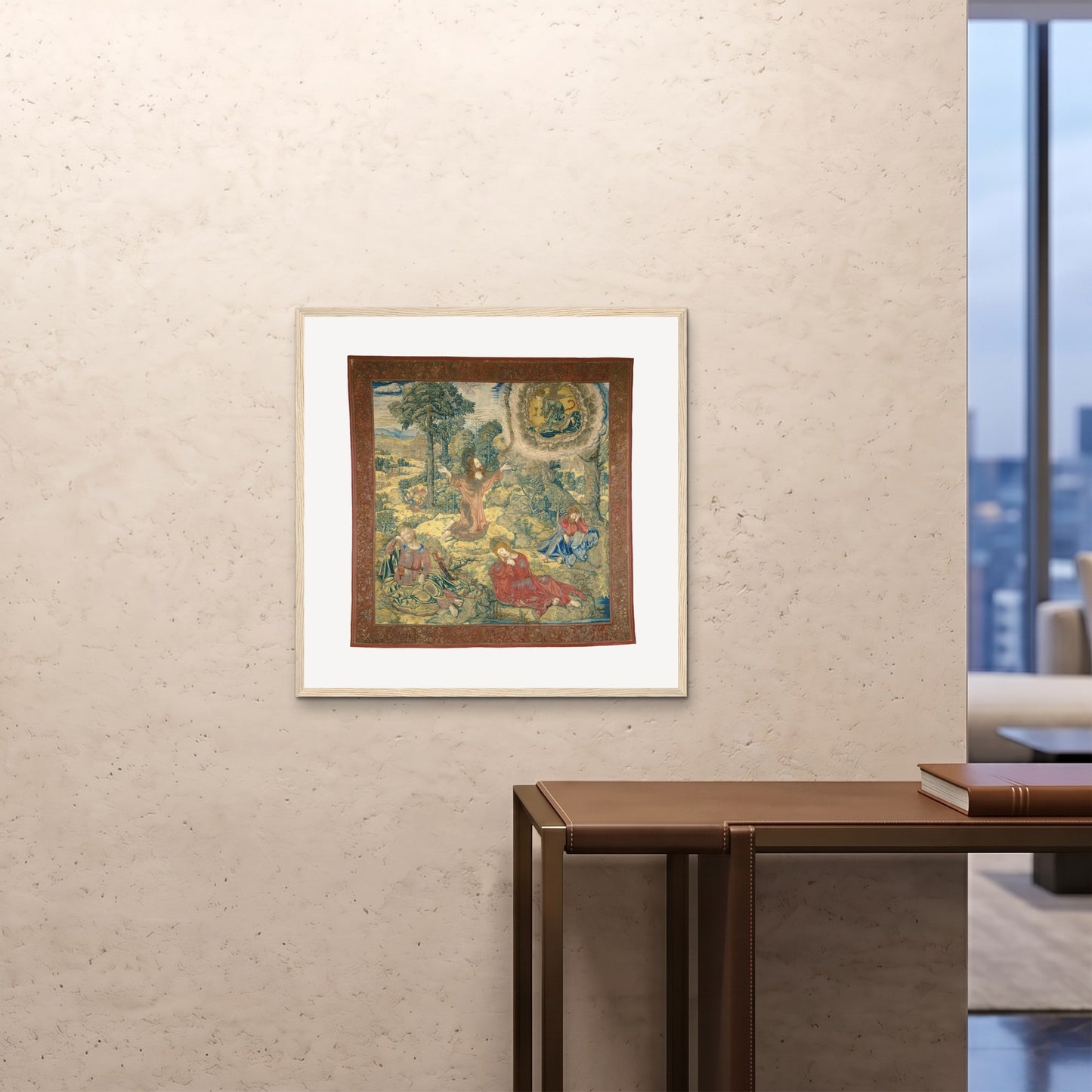Orlonzo - FRAMED PRINT WOOD 28x2870x70cm ROOM