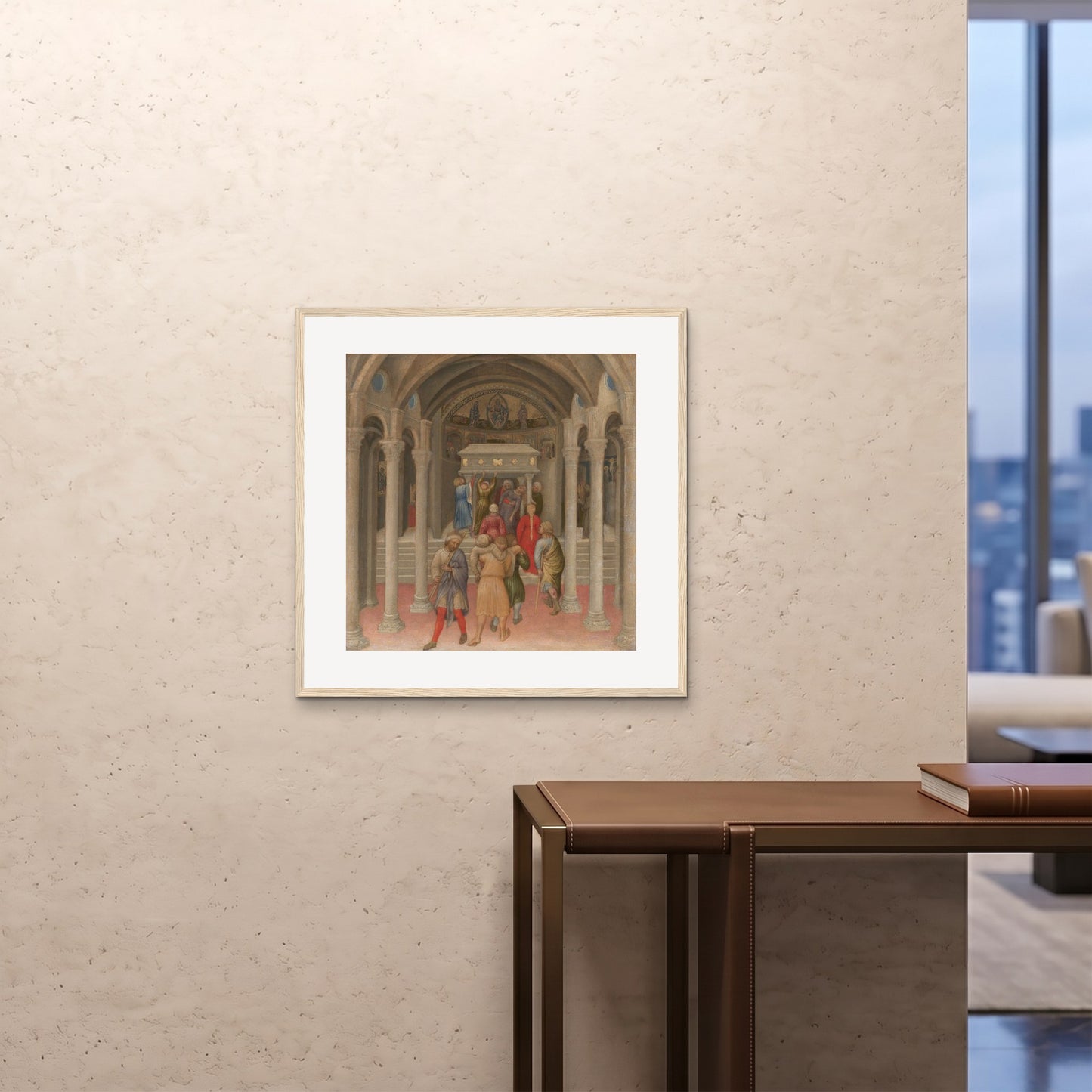 Orlonzo - FRAMED PRINT WOOD 28x2870x70cm ROOM