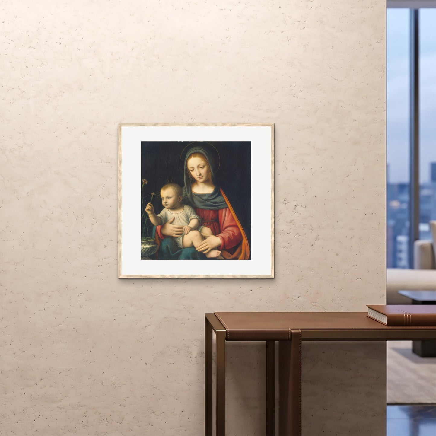 Orlonzo - FRAMED PRINT WOOD 28x2870x70cm ROOM