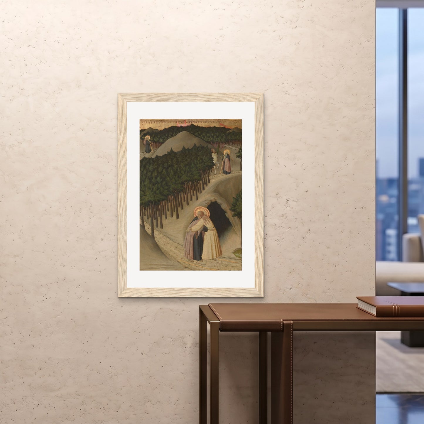 Orlonzo - FRAMED PRINT WOOD 28x4070x100cm ROOM