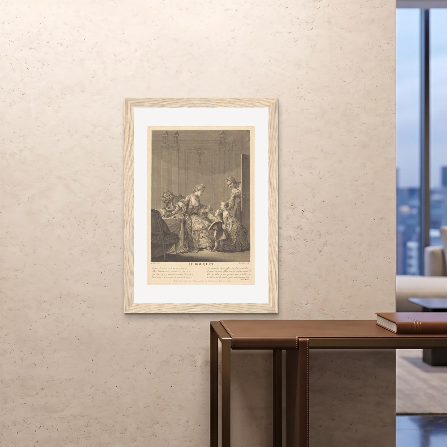 Orlonzo - FRAMED PRINT WOOD 28x4070x100cm ROOM