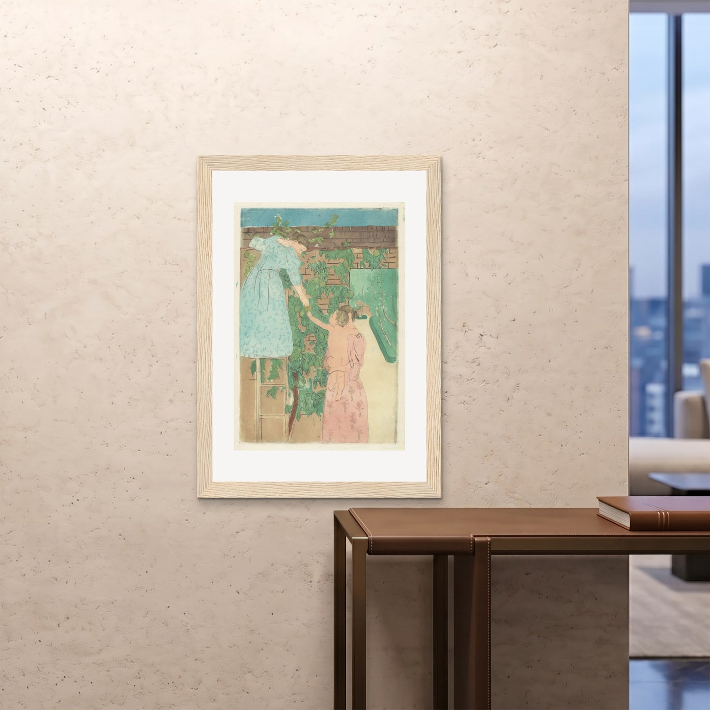 Orlonzo - FRAMED PRINT WOOD 28x4070x100cm ROOM