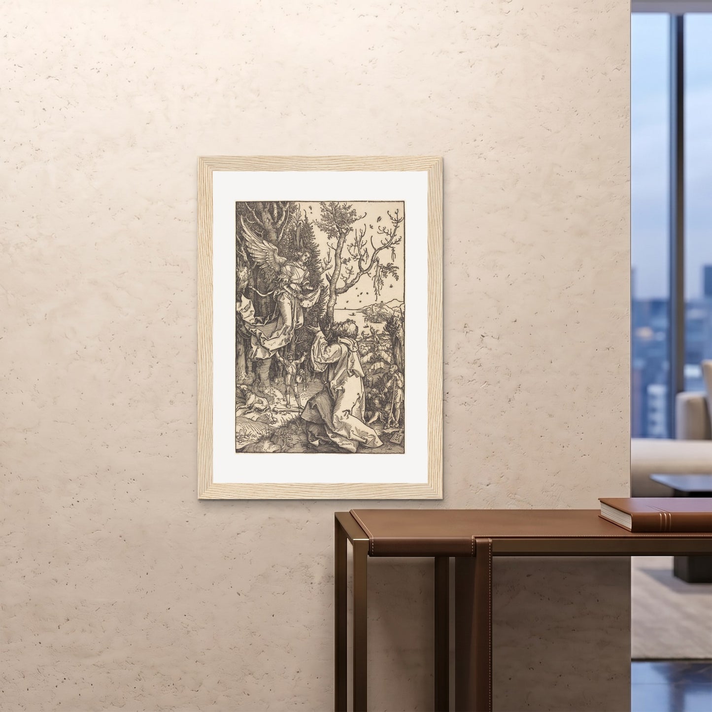 Orlonzo - FRAMED PRINT WOOD 28x4070x100cm ROOM