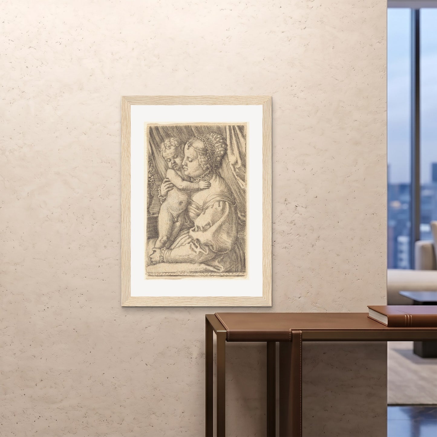 Orlonzo - FRAMED PRINT WOOD 28x4070x100cm ROOM