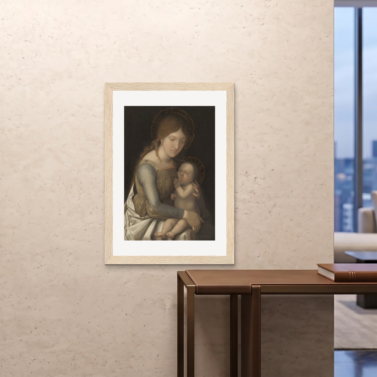 Orlonzo - FRAMED PRINT WOOD 28x4070x100cm ROOM