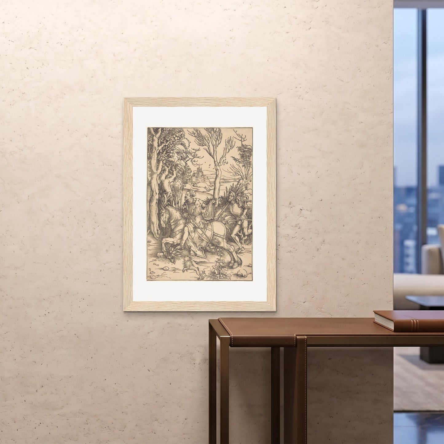 Orlonzo - FRAMED PRINT WOOD 28x4070x100cm ROOM